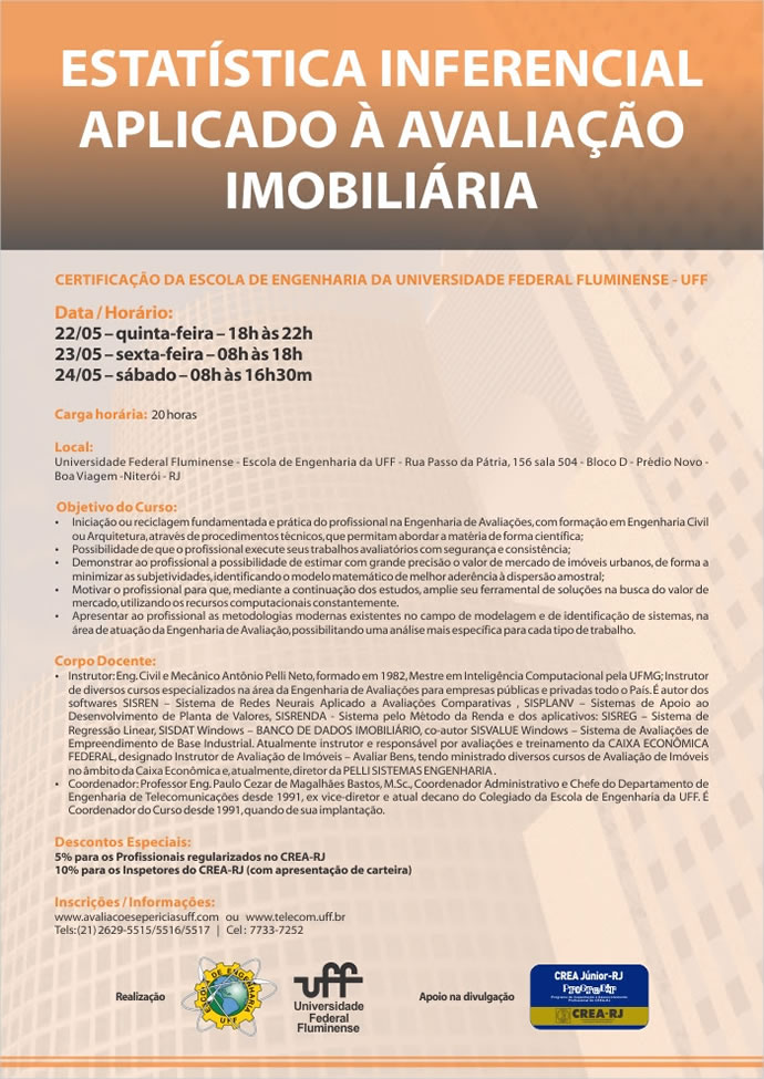 Estatística Inferencial Aplicado à Avaliação Imobiliária